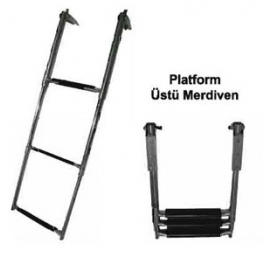 DENİZ MERDİVENİ KROM 2+1 KATLANIR (TABAN MON)