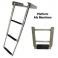 DENİZ MERDİVENİ KROM TELESKOPİK 3LÜ(KIZAKLI)