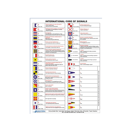 POSTER INT.CODE OF SIGNALS( FLAMA SETİ) 300X400MM
