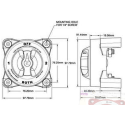 Akü şalteri 4 Pozisyonlu