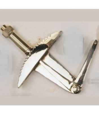 GAS HANDLE NO: 1 PUSH BRASS