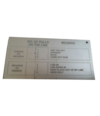 YANGIN HALAT METAL ETİKET