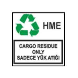 CARGO RESIDUE ONLY