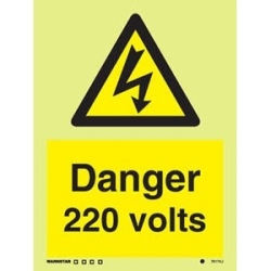 DANGER 220 VOLTS  HG 20*15
