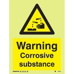 DANGER CORROSIVE SUBSTANCE...