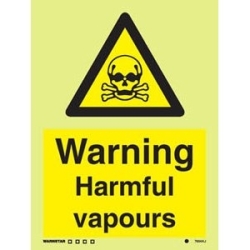 DANGER HARMFUL VAPOURS HG...