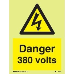 DANGER 380 VOLTS HG 20*15