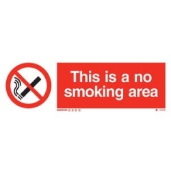 THIS IS A NO SMOKING AREA...